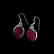 APP: 10.2k 16.45CT Ruby & Sterling Silver Earrings