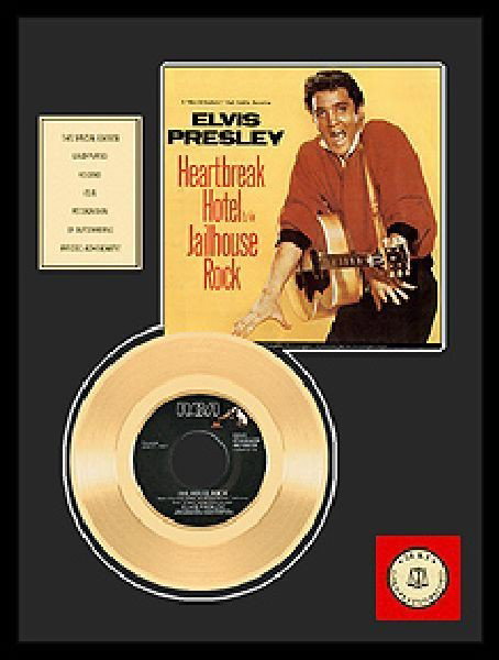 ELVIS PRESLEY "Jailhouse Rock" Gold Record: ELVIS PRESLEY "Jailhouse Rock" - Bid with utmost confidence from GovernmentAuction.com. We have been in business for over 35 years, and pride ourselves on perfect customer service.