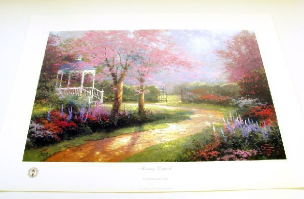 Thomas Kinkade Hand Signed & Certified Print: Thomas Kinkade Hand Signed and Certified Print - Bid with utmost confidence from GovernmentAuction.com. We have been in business for over 35 years, and pride ourselves on perfect customer service.