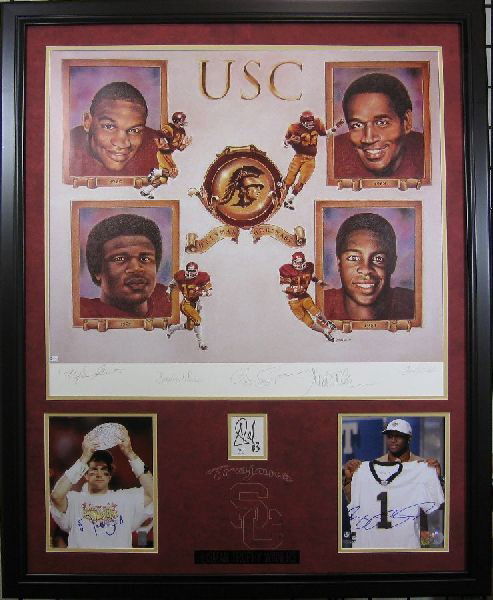 USC Heisman Trophy Winners - Authentic Signatures: USC Heisman Trophy Winners - Authentic Signatures - Thank you for viewing this Item. We hope that you are successful in your bidding. For over 30 years we have given the best possible customer service