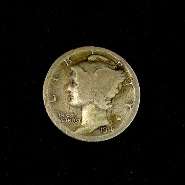 1916-D Mercury Dime Coin - Investment: 1916-D Mercury Dime Coin - Bid with utmost confidence from GovernmentAuction.com. We have been in business for over 35 years, and pride ourselves on perfect customer service.