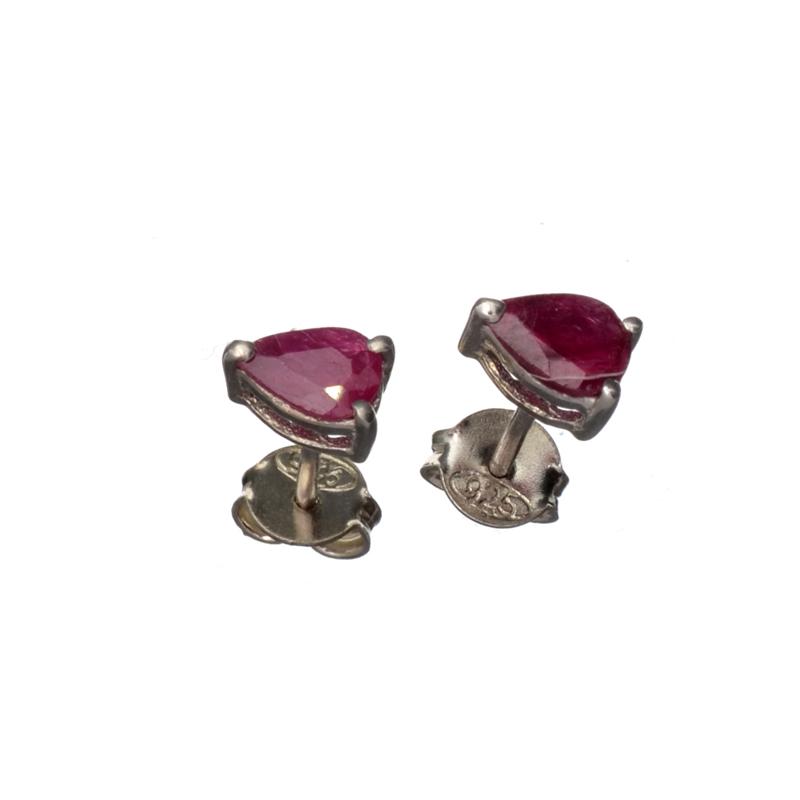 APP: 0.8k Fine Jewelry 1.40CT Pear Cut Ruby And: Gov. File: H-15703 Fine Jewelry 1.40CT Pear Cut Ruby And Platinum Over Sterling Silver Earrings Retail Replacement Value: $0.9K Asset Type: Sterling Silver Earrings Shipping: $19.95