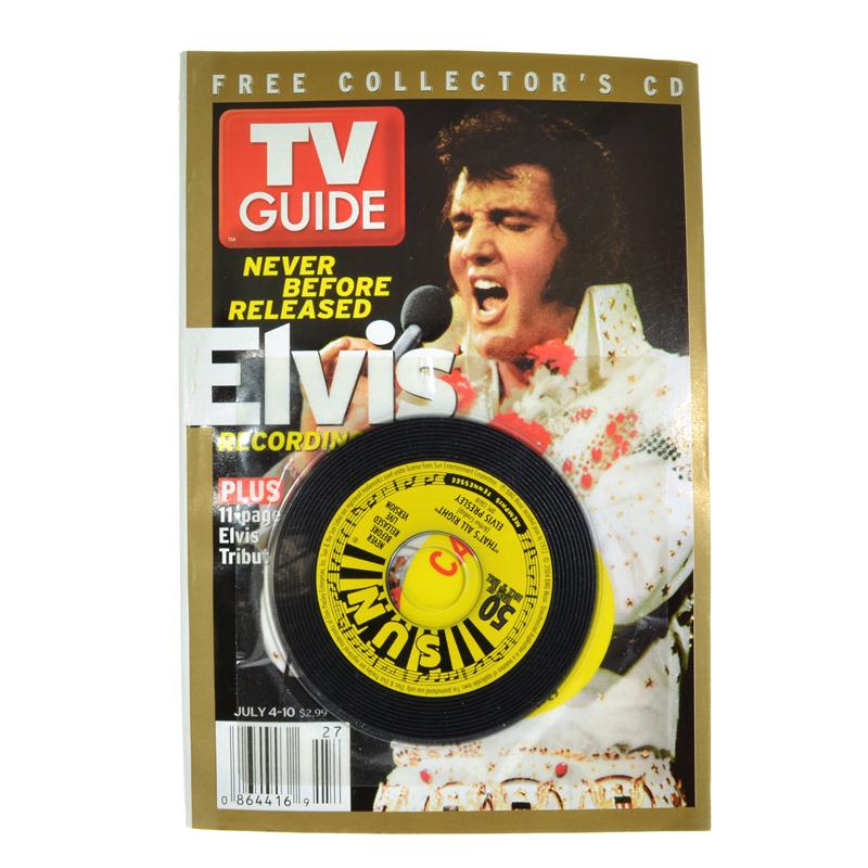 Rare Elvis Presley TV Guide Edition With Collector's CD: Gov. File: T-13696 Rare Elvis Presley TV Guide Edition With Collector's CD Asset Type: Elvis Shipping: $29.95