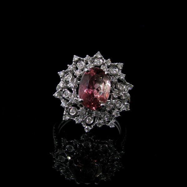 APP: 18k 18kt White Gold 2k Tourmaline & Diamond Ring: 18 kt. White Gold, 2.51CT Pink Tourmaline and Diamond Ring - Appraisal Value: $18.7K - Bid with utmost confidence from GovernmentAuction.com. We have been in business for over 35 years, and pride ours