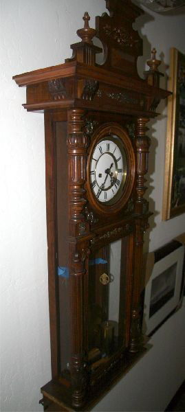 Antique 2 Weight German Clock Restored: Antique 2 Weight German Clock Restored - Thank you for viewing this Item. We hope that you are successful in your bidding. For over 30 years we have given the best possible customer service to our 100