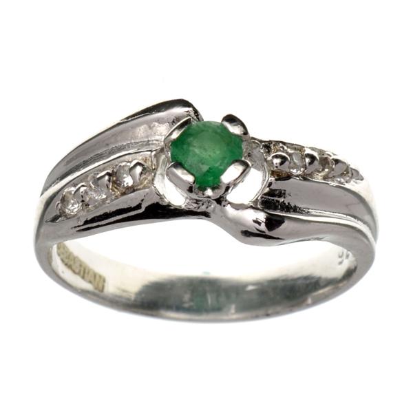 Designer Sebastian 0.15CT Green Beryl Emerald And Topaz Platinum Over Sterling Silver Ring: Gov. File: K-04050 Fine Jewelry Designer Sebastian 0.15CT Green Beryl Emerald And Topaz Platinum Over Sterling Silver Ring Retail Replacement Value:$1.1K Asset Type: Sterling Silver Ring Shipping: $19