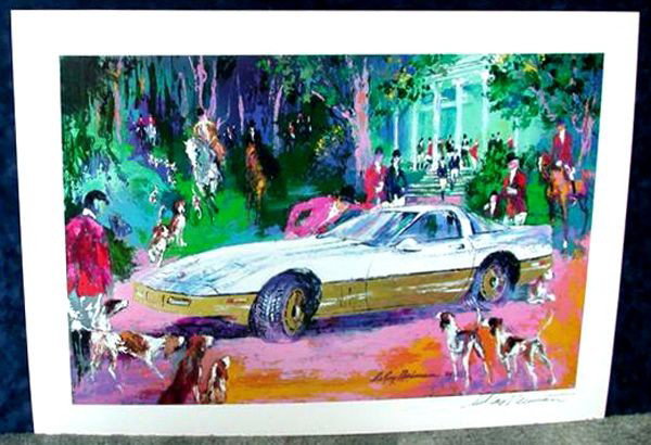Hand Signed LeRoy Neiman: Fox Hunt / Corvette: Hand Signed LeRoy Neiman: Fox Hunt / Corvette - Thank you for viewing this Item. We hope that you are successful in your bidding. For over 30 years we have given the best possible customer service to 