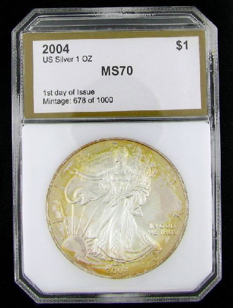 2004 Walking Liberty Silver Dollar Coin - Investment: 2004 Walking Liberty Silver Dollar Coin - Bid with utmost confidence from GovernmentAuction.com. We have been in business for over 35 years, and pride ourselves on perfect customer service.