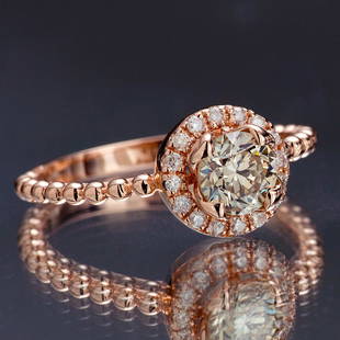 *Fine Jewelry 14KT.T Rose Gold, 0.91CT Round Brilliant Cut Diamond Ring (VGN A-201) (Vault V): Gov. File: H-46994 *Fine Jewelry 14KT.T Rose Gold, 0.91CT Round Brilliant Cut Diamond Ring (VGN A-201) (Vault V) Retail Replacement Value: $5.0K Asset Type: 14KT. Ring Shipping: $19.95