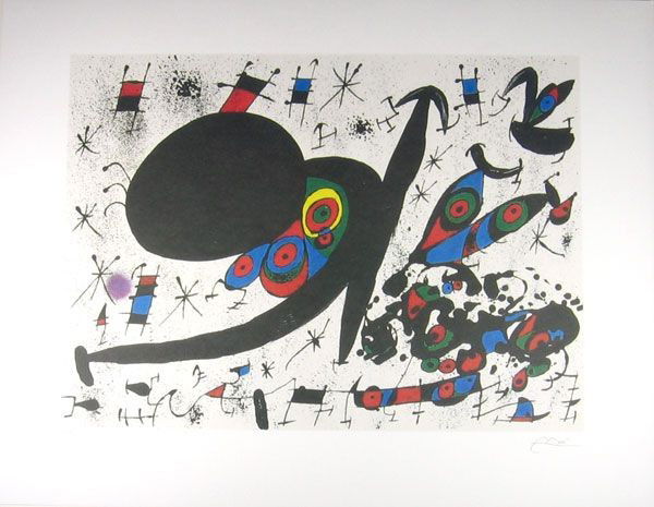 JOAN MIRO Homage To Joan Pratt Print, Limited Edition