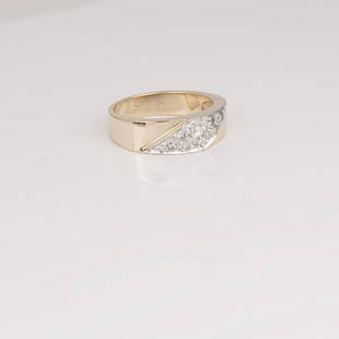 *Fine Jewelry 14KT. Gold, New Custom Made 0.25CT Diamond One Of a Kind Ring (FJ F100): Gov. File: K-05799 *Fine Jewelry 14 kt. Gold, New Custom Made 0.25CT Diamond One Of a Kind Ring (FJ F100) Asset Type: 14KT Ring Shipping: $19.95