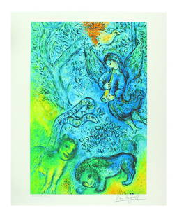 MARC CHAGALL Magic Flute Mini Print, CLIV of CCLXXV: Gov. File: P-10155 Marc Chagall MARC CHAGALL: Magic Flute Mini Print 10 inches X 12 inches (Unframed) Asset Type: Marc Chagall Print Shipping: $24.95