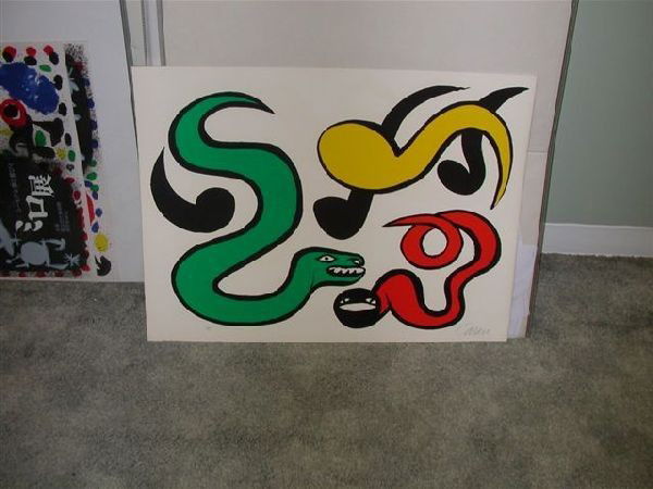 Alexander Calder Print: Alexander Calder Lithograph - Thank you for viewing this Item. We hope that you are successful in your bidding. For over 30 years we have given the best possible customer service to our 1000's of repe