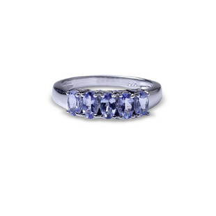 APP: 1.9k 1.35CT Oval Cut Tanzanite And Platinum Over Sterling Silver Ring: Gov. File: 88299 1.35CT Oval Cut Tanzanite And Platinum Over Sterling Silver Ring Retail Replacement Value: $1.9K Asset Type: Sterling Silver Ring Shipping: $19.95