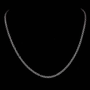 *Fine Jewelry 14KT. White Gold, 4.5GR, 18'' Medium Twisted Round Link Chain (GL 4.5-16): Gov. File: H-19492 *Fine Jewelry 14KT. White Gold, 4.5GR, 18'' Medium Twisted Round Link Chain (GL 4.5-16) Asset Type: 14KT. Chain Shipping: $19.95