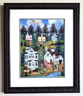 Wooster Scott - ''''The Country Auction'''' Framed Giclee Original Signature & Numbered Editon: Gov. File: M-13645 Wooster Scott - ''''The Country Auction'''' Framed Giclee Original Signature & Numbered Editon Asset Type: Collectable Shipping: $39.95. Item may be pick up only, or require