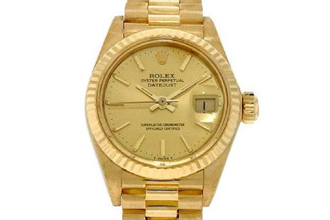 *Ladies Rolex Oyster Perpetual Datejust President Gold Watch -P-: Gov. File: M-00772 *Ladies Rolex Oyster Perpetual Datejust President Gold Watch -P- Asset Type: Collectable Shipping: $39.95. Item may be pick up only, or require additional shipping charges due