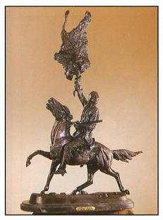 *Very Rare Large Buffalo Signal Bronze by Frederic Remington 29.5'''' x 22'''' -Great Investment-: Gov. File: M-16373 *Very Rare Large Buffalo Signal Bronze by Frederic Remington 29.5'''' x 22'''' -Great Investment- (SKU-AS) Asset Type: Bronze Shipping: $39.95. Item may be pick up only, or
