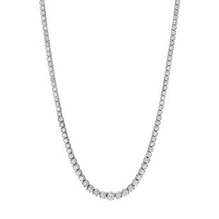 *Fine Jewelry 14KT White Gold, 7.50CT Round Brilliant Cut Diamond Necklace (VGN A-49) (Vault V): Gov. File: H-65898 *Fine Jewelry 14KT White Gold, 7.50CT Round Brilliant Cut Diamond Necklace (VGN A-49) (Vault V) Retail Replacement Value: $23.8K Asset Type: 14KT Necklace Shipping: $19.95