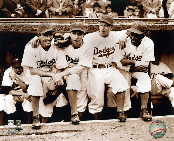 Jackie Robinson - First Day Photograph: Jackie Robinson - First Day, with Jorgenson, Reese, & Stankey Photograph - Bid with utmost confidence from GovernmentAuction.com. We have been in business for over 35 years, and pride ourselves on per