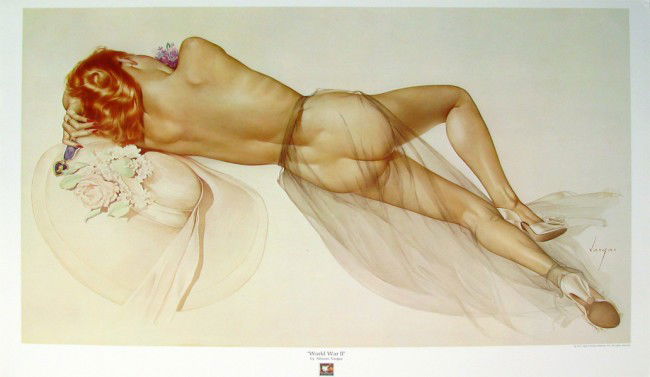 Alberto Vargas - World War II, Print 25" x 38": Alberto Vargas - World War II, Print 25" x 38" - Thank you for viewing this Item. We hope that you are successful in your bidding. For over 30 years we have given the best possible customer service to