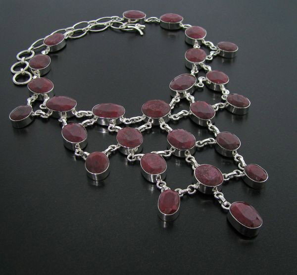 APP: 81.6k 220.60CT Ruby & Sterling Silver Necklace: 220.60CT Ruby and Sterling Silver Necklace - Appraisal Value: $81.6K - Bid with utmost confidence from GovernmentAuction.com. We have been in business for over 35 years, and pride ourselves on perfect