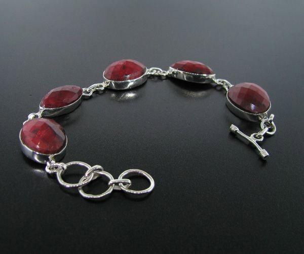 APP: 18.4k 47.70CT Ruby & Sterling Silver Bracelet: 47.70CT Ruby and Sterling Silver Bracelet - Appraisal Value: $18.3K - Bid with utmost confidence from GovernmentAuction.com. We have been in business for over 35 years, and pride ourselves on perfect 
