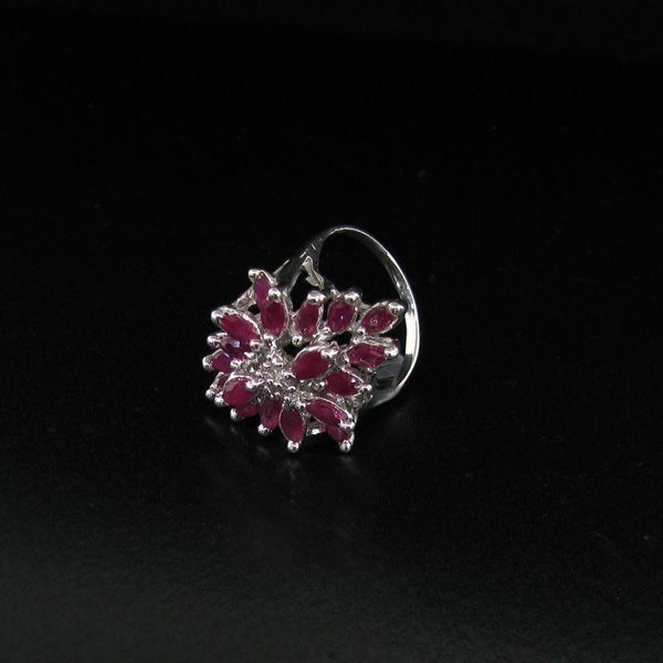 APP: 4k 2CT Ruby & Diamond Plat Sterling Silver Ring: 2.17CT Ruby and Diamond PLatinum PLated , Sterling Silver Ring Ring - Appraisal Value: $4.5K - Bid with utmost confidence from GovernmentAuction.com. We have been in business for over 35 years, and pr