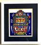 Burton Morris - ''''Slot Machine'''' Blue Framed Giclee Original Signature