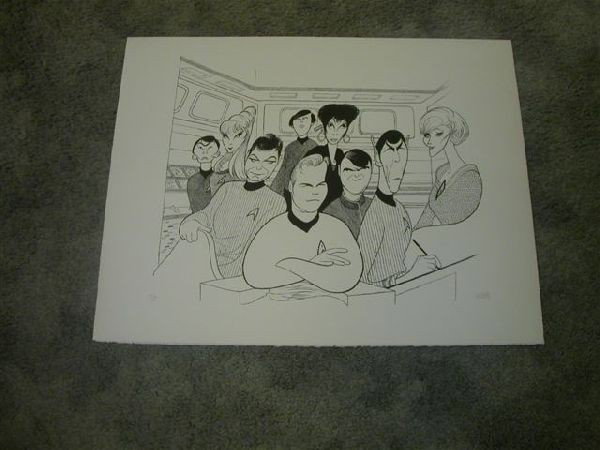 Star Trek by Al Hirschfeld: Star Trek by Al Hirschfeld - Thank you for viewing this Item. We hope that you are successful in your bidding. For over 30 years we have given the best possible customer service to our 1000's of repea