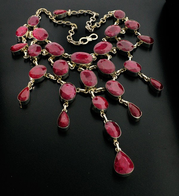 APP: 61.3k 309.97CT Ruby & Sterling Silver Necklace: 309.97CT Ruby and Sterling Silver Necklace - Appraisal Value: $61.2K - Bid with utmost confidence from GovernmentAuction.com. We have been in business for over 35 years, and pride ourselves on perfect