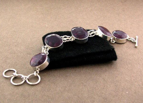 APP: 16.2k 69.77CT Ruby & Sterling Silver Bracelet: 69.77CT Ruby and Sterling Silver Bracelet - Appraisal Value: $16.2K - Bid with utmost confidence from GovernmentAuction.com. We have been in business for over 35 years, and pride ourselves on perfect 