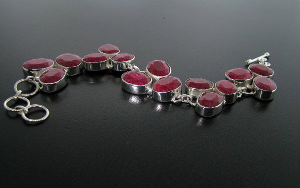 APP: 26.3k 94.44CT Ruby & Sterling Silver Bracelet: 94.44CT Ruby and Sterling Silver Bracelet - Appraisal Value: $26.2K - Bid with utmost confidence from GovernmentAuction.com. We have been in business for over 35 years, and pride ourselves on perfect 