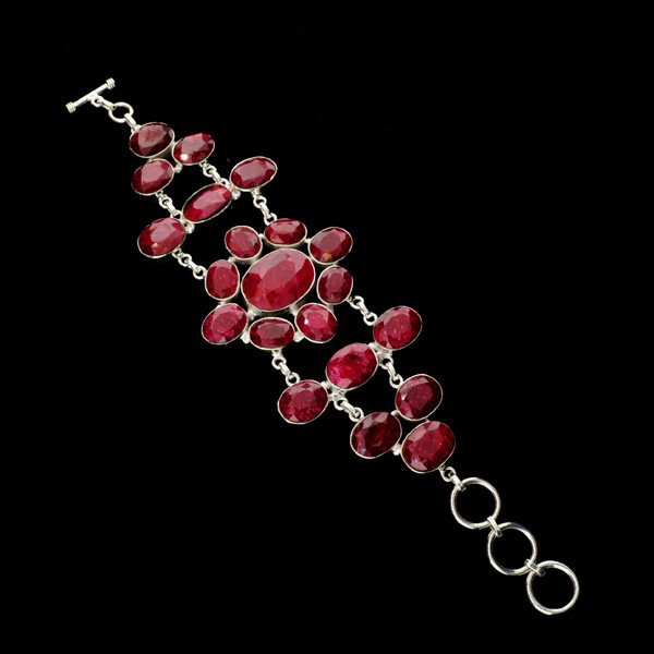 APP: 27.7k 163.99CT Ruby & Sterling Silver Bracelet: 163.99CT Ruby and Sterling Silver Bracelet - Appraisal Value: $27.7K - Bid with utmost confidence from GovernmentAuction.com. We have been in business for over 35 years, and pride ourselves on perfect