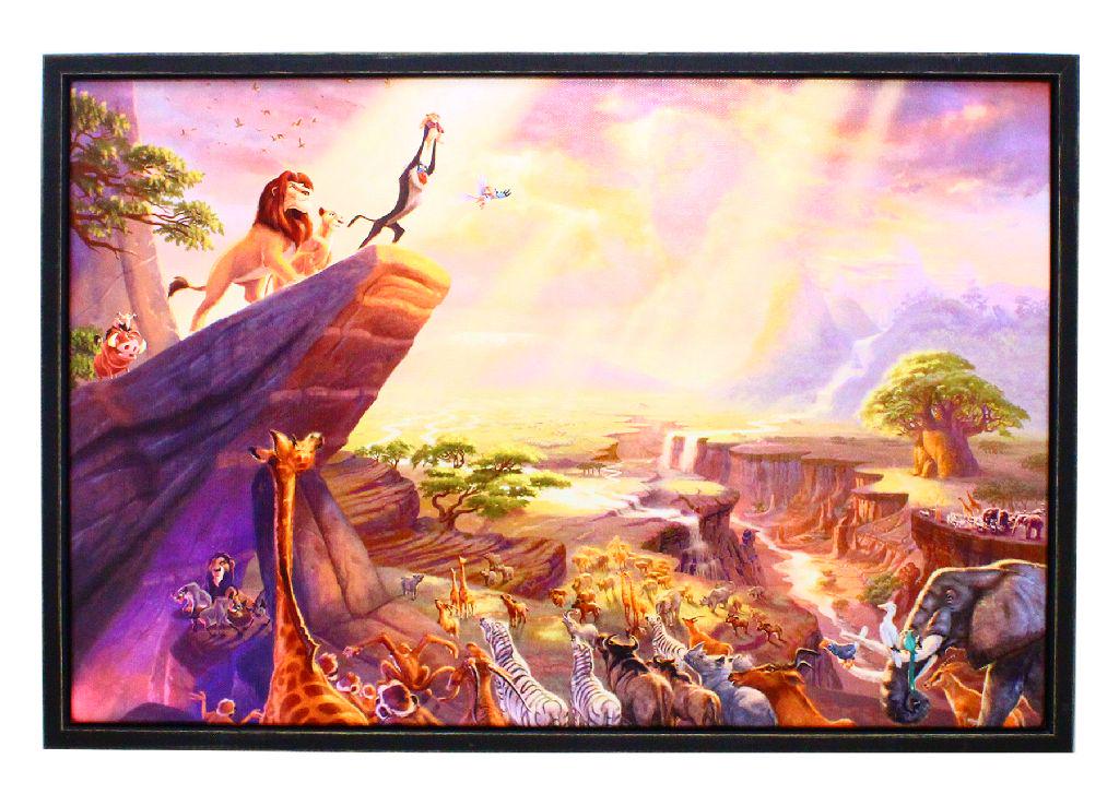 Beautiful Thomas Kinkade " The Lion King " 01 on Canvas -PNR-: Gov. File: M-29161 Beautiful Thomas Kinkade The Lion King " 01 on Canvas -PNR- Asset Type: Collectable Shipping: $39.95. Item may be pick up only, or require additional shipping charges due to weight 