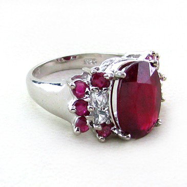 APP: 17k 6CT Ruby & Platinum Sterling Silver Ring: 6.83CT Ruby and Platinum Overlay Sterling Silver Ring - Appraisal Value: $17.2K - Bid with utmost confidence from GovernmentAuction.com. We have been in business for over 35 years, and pride ourselves