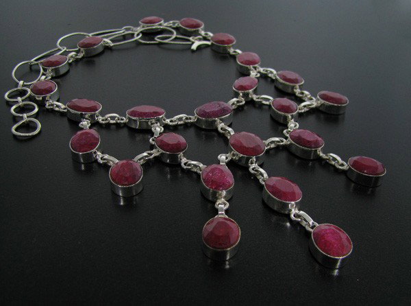 APP: 41.7k 109.35CT Ruby & Sterling Silver Necklace: 109.35CT Ruby and Sterling Silver Necklace - Appraisal Value: $41.6K - Bid with utmost confidence from GovernmentAuction.com. We have been in business for over 35 years, and pride ourselves on perfect