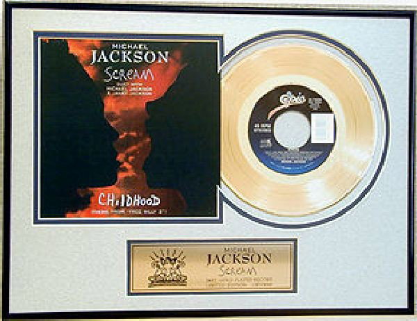MICHAEL JACKSON "Scream" Gold Record: MICHAEL JACKSON "Scream" - Bid with utmost confidence from GovernmentAuction.com. We have been in business for over 35 years, and pride ourselves on perfect customer service.