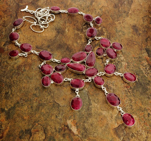 APP: 37.4k 259.05CT Ruby & Sterling Silver Necklace: 259.05CT Ruby and Sterling Silver Necklace - Appraisal Value: $37.3K - Bid with utmost confidence from GovernmentAuction.com. We have been in business for over 35 years, and pride ourselves on perfect