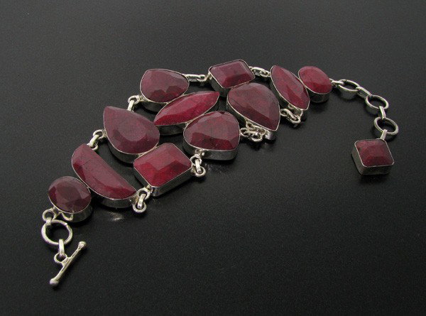 APP: 46.9k 192.46CT Ruby & Sterling Silver Bracelet: 192.46CT Ruby and Sterling Silver Bracelet - Appraisal Value: $46.9K - Bid with utmost confidence from GovernmentAuction.com. We have been in business for over 35 years, and pride ourselves on perfect