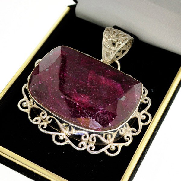 APP: 39k 144.84CT Ruby & Sterling Silver Pendant: 144.84CT Ruby and Sterling Silver Pendant - Appraisal Value: $39.0K - Bid with utmost confidence from GovernmentAuction.com. We have been in business for over 35 years, and pride ourselves on perfect 