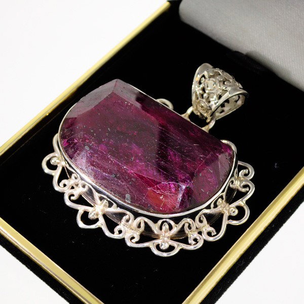 APP: 29.5k 108.63CT Ruby & Sterling Silver Pendant: 108.63CT Ruby and Sterling Silver Pendant - Appraisal Value: $29.4K - Bid with utmost confidence from GovernmentAuction.com. We have been in business for over 35 years, and pride ourselves on perfect 