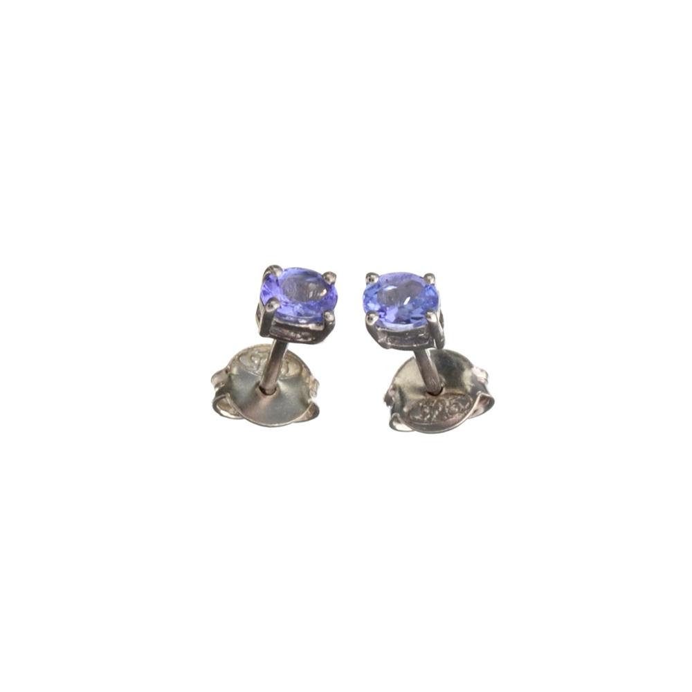 APP: 0.4k Fine Jewelry 0.40CT Oval Cut Tanzanite And Sterling Silver Earrings: Gov. File: H-20039 Fine Jewelry 0.40CT Oval Cut Tanzanite And Sterling Silver Earrings Retail Replacement Value: $0.4K Asset Type: Sterling Silver Earrings Shipping: $19.95
