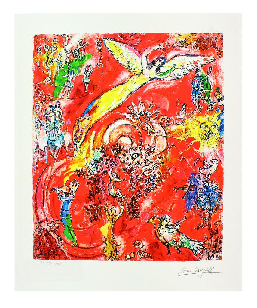 MARC CHAGALL The Triumph Of Music, XCI of CCLXXV: Gov. File: P-10371 Marc Chagall MARC CHAGALL: The Triumph Of Music 12 inches X 10 inches (Unframed)Asset Type: Marc Chagall PrintShipping: $24.95