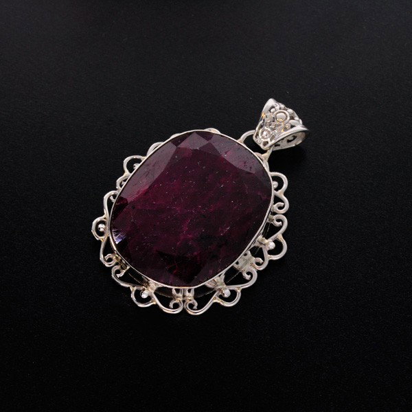 APP: 33.9k 125.73CT Ruby & Sterling Silver Pendant: 125.73CT Ruby and Sterling Silver Pendant - Appraisal Value: $33.8K - Bid with utmost confidence from GovernmentAuction.com. We have been in business for over 35 years, and pride ourselves on perfect 