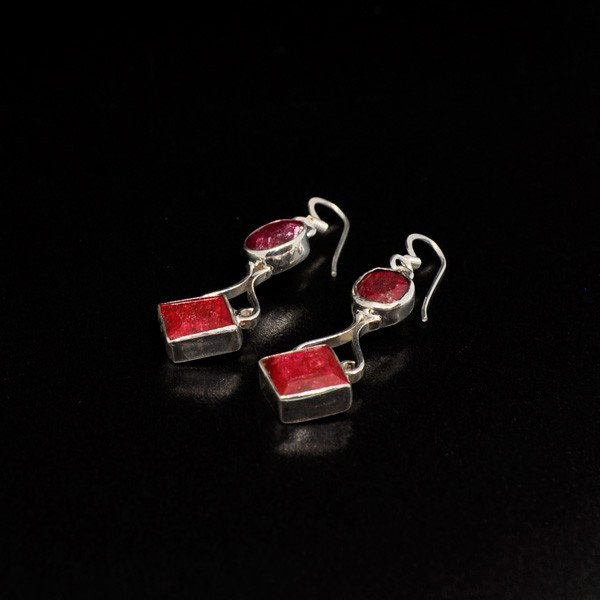 APP: 4k 8.24CT Ruby & Sterling Silver Earrings: 8.24CT Ruby and Sterling Silver Earrings - Appraisal Value: $4.0K - Bid with utmost confidence from GovernmentAuction.com. We have been in business for over 35 years, and pride ourselves on perfect cu
