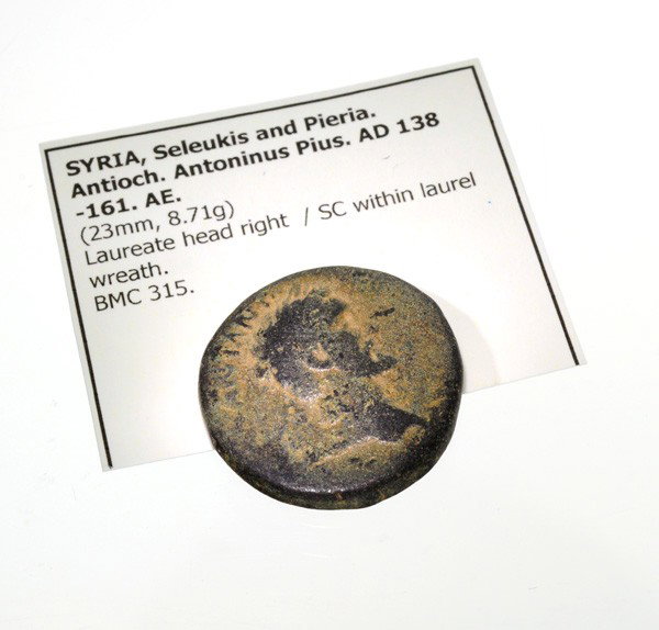 138-161 AD Syria Seleukis Pieria Antioch Ancient Coin: 138-161 AD Syria Seleukis Pieria Antioch Ancient Coin - Bid with utmost confidence from GovernmentAuction.com. We have been in business for over 35 years, and pride ourselves on perfect customer servi