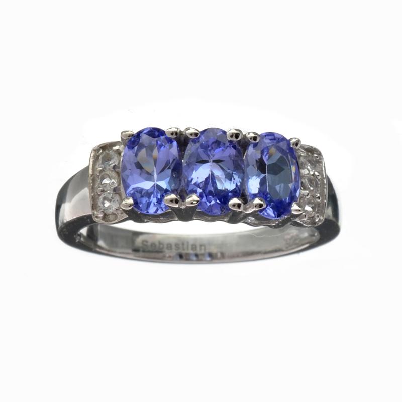 APP: 1.4k Fine Jewelry 1.11CT Tanzanite And Colorless Quartz Platinum Over Sterling Silver Ring: Gov. File: H-10173 Fine Jewelry 1.11CT Tanzanite And Colorless Quartz Platinum Over Sterling Silver Ring Retail Replacement Value: $1.4K Asset Type: Sterling Silver Ring Shipping: $19.95