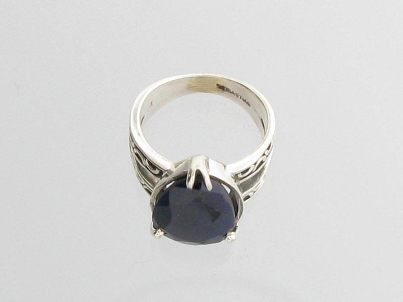 APP: 1.8k Fine Jewelry Designer Sebastian 6.76CT Blue Sapphire and Sterling Silver Ring: Gov. File: K-00109 Fine Jewelry Designer Sebastian 6.76CT Blue Sapphire and Sterling Silver Ring Retail Replacement Value:$1.7K Asset Type: Sterling Silver Ring Shipping: $19.95