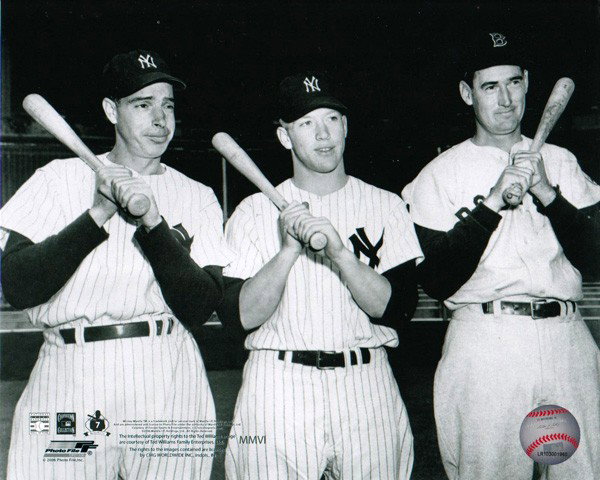Joe DiMaggio, Mickey Mantle, & Ted Williams Photo: Joe DiMaggio, Mickey Mantle, and Ted Williams Photo - Bid with utmost confidence from GovernmentAuction.com. We have been in business for over 35 years, and pride ourselves on perfect customer service